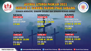 Kalender islam (hijriyah) tahun 2021 m. Misa Minggu Palma 28 Maret 2021 Paroki Pulo Gebang Keuskupan Agung Jakarta