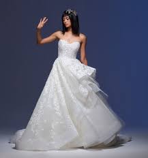 Shipping worldwide, custom made all sizes & colors. Strapless Sweetheart Neckline Embroidered Tulle Ball Gown Wedding Dress Kleinfeld Bridal