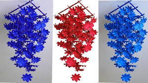 Diy Simple Home Decor Ideas Hanging Flowers Handmade Decoration Ideas For Home Wall Hanging Handmade Decorations Hanging Flowers Wall Hanging Diy