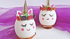 Como decorar huevos de pascua facil. Como Decorar Huevos De Pascua De Unicornios Tutorial Diy