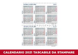 Fechas de pago convocatoria estudiantes nuevos, transferentes externos y antiguos. Calendario Tascabile 2021 Da Scaricare In Pdf