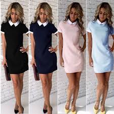 Women Summer Casual Short Sleeve Evening Party Cocktail Dress Short Mini Dress Casual Work Dresses Mini Dress Casual Mini Dress Outfits