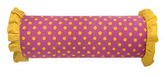 polka dot decorative bolster pillow pink yellow 7 x 21 rachel kate design polka dot decorative bolster pillow pink yellow 7 x 21 rachel kate design