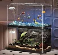 Custom Wholesale Reptile Tank Terrarium Pour Pare Reptile Rack Cage  Vertical Reptile Enclosure With Heating Pad