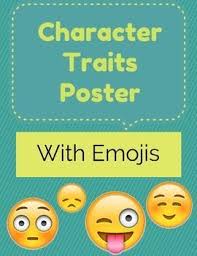 Character Traits Poster With Fun Emoji Border 5 Ft Long Character Traits Poster Character Trait Emoji Classroom