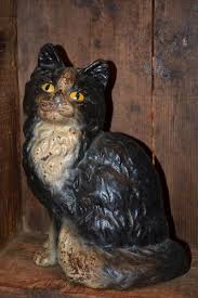 Cast Iron Cat Doorstop Factory Original Clean Great Paint From Estate 4 Door Stop Cat Doorstop Antique Cast Iron