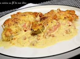 Gratin De Chicons Brais Eacute S Au Saumon Fum Eacute Crevettes Grises Sauce Curry Recettes De Cuisine Crevettes Grises Saumon Fume