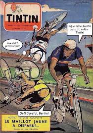 Tintin Le Maillot Jaune Bike Race Poster Bike Poster Cycling Posters