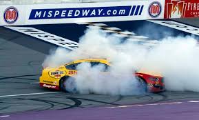 (ap) paul menard won the pole saturday for sunday's nascar cup series race at chicagoland speedway. Pole Sitter Logano Wins Nascar Race At Michigan International Triblive Com