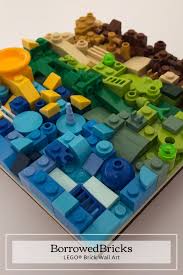 Wall Art Made With Lego Bricks Abstract Art Geometric Etsy Brick Art Lego Brick Lego Art