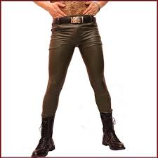 Places san francisco, california highway levis 501. Custom Men S Khaki Skin Tight Wet Look Zip And 50 Similar Items