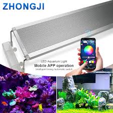 Zhongji Marine Aquarium Light Bracket Rgb Led Lamp For Aquarium Led Lighting Fish Tank Led Lights Aquarium Lamp 30cm 60cm 70cm Lightings Aliexpress