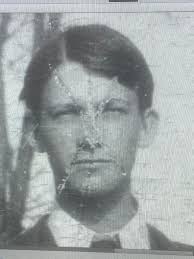 Mysterious family portrait with crossed-out young man