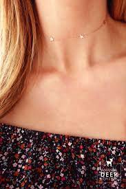 Star Choker Necklace Fine Gold Jewelry Gold Jewelry Outfits Gold Jewelry Simple