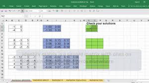 Returns The Inverse Matrix Minverse Function Matrix Excel Math