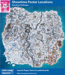 Detailed fortnite stats, leaderboards, fortnite events, creatives, challenges and more! Fortnite Battle Royale All Marshmello S Showtime Poster Locations Your Games Tracker