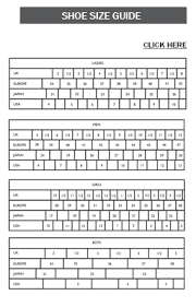 Freed Of London Size Guide