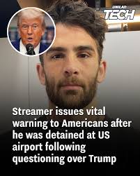 He was detained at Chicago airport 😳