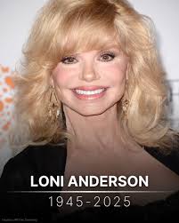 Actress Loni Anderson, who won acclaim for her U.S. television sitcom role  as the brainy, glamorous radio station receptionist defying workplace  sexual stereotypes