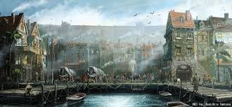 Ffxi Adoulin Port Fantasy Art Landscapes Fantasy City Fantasy Landscape