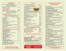 executive corner deli & catering menu