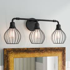Set a spotlight on your living room seating group or kitchen ensemble with this essential wall fixture, the perfect piece for aesthetics both traditional and today. Industrial Lodge Home Odette 3 Light Dimmable Sand Black Vanity Light Reviews Wayfair