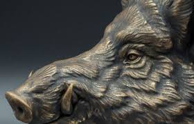 Wild Boar Head Digital Sculpture 3d Model For Cnc 3d Printing Cinghiale Sculture In Legno Scultura