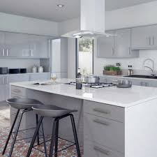 Luca gloss dove grey kitchens & units. Noyeks Door Range Vogue Dove Grey Gloss