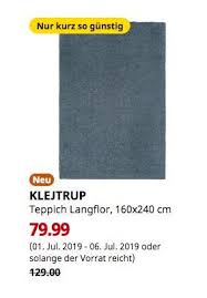 Ikea Brinkum Klejtrup Teppich Langflor Blau 160x240 Cm Ikea Teppich Ikea Ofelia