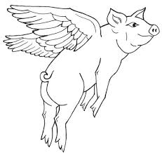 Flying Pig Coloring Pages Coloring Pages Animal Coloring Pages Cartoon Clip Art