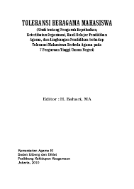 Menyiapkan diri menjadi pemipin masa depan. Pdf Buku Toleransi Mahasiswa Jerremy Sanders Academia Edu
