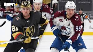 They will take the ice for game 1 of. Vegas Golden Knights Vs Colorado Avalanche Watch Espn