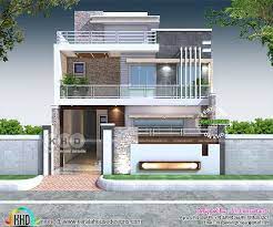 7 bedroom house plans indian style. 3400 Sq Ft Contemporary Style 7 Bedroom House Plan House Balcony Design Architect Design House House Front Design
