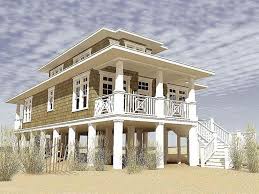 A waterfront house is meant to be an extension of the shoreline. Beach Home Plans On Pilings Home And Aplliances