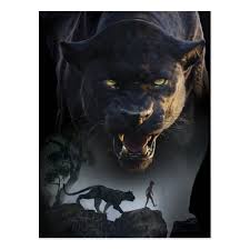 the jungle book push the boundaries postcard zazzle com in 2021 jungle book tattoo jungle book jungle book bagheera