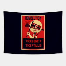 Take back the falls flag. Revolution Take Back The Falls Gravity Falls Tapestry Teepublic