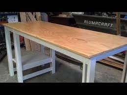 Get maple table tops custom cut to size and detailed by hand. Easy Single Sheet Plywood Desk Youtube