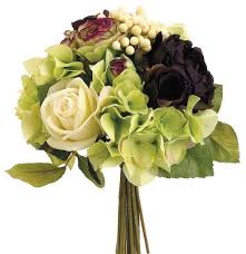 Shop with confidence on ebay! Green Plum Rose Ranunculus Hydrangea Bouquet In 2021 Hydrangeas Wedding Hydrangea Bouquet Silk Flowers Wedding