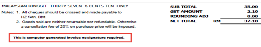 When we are trying to generate an msi using a tool supplied by hp alm, we get the following error. How To Display Remark This Is Computer Generated Invoice No Signature Required On Every Page Qne Software Sdn Bhd