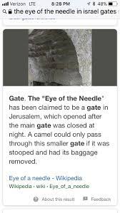 Camel through the eye of a needle. It Is Easier For A Camel To Go Through The Eye Of A Needle Than For A Rich Man To Enter The Kingdom Of God As A Non Christian What Do You Think