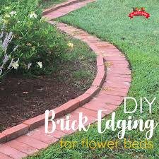 The advantage of transparent image is that it can be used efficiently. Diy Brick Garden Edging In A Weekend The Kitchen Garten