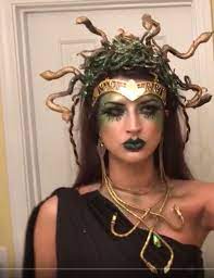 Diy Medusa Headdress Tutorial Halloween Costume In 2021 Medusa Halloween Medusa Halloween Costume Medusa Costume