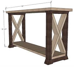Box Leg Console Table Sawdust Girl Diy Console Table Farmhouse Entryway Table Diy Furniture
