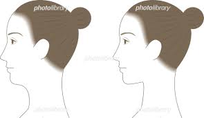 弛んだ顎から首 女性の横顔 イラスト素材 [ 6579775 ] - フォトライブラリー photolibrary