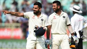 Ind vs eng live score 2nd test day 4: Virat Kohli Cheteshwar Pujara Score Tons India Dismissed For 455 Vs England On Day 2 Of 2nd Test Cricket Country