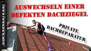Auswechseln Einer Defekten Dachziegel Privat Durchgefurte Arbeit Kein Lehrvideo Youtube