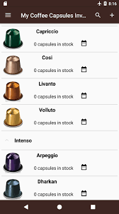 Automatic coffee machine 3 in 1 capsules coffee machine compatible with nespresso dolce gusto coffee powder 19 bar pressure 0.6l coffee maker. My Coffee Capsules Inventory For Android Apk Download