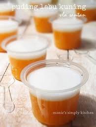 Puding Labu Kuning Murah Meriah Resep Labu Kuning Resep Makanan Penutup Makanan Ringan Manis