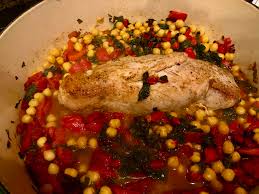 For maximum flavor, we bookended this recipe with swiss chard; Chickpea Chard Pork Cooking From Books