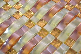 Zink lötstutzen für kastenrinne für fallrohr rund dn100. Glasmosaik Fliesen Marseille Beige Kupfer Gold Mosaic Outlet